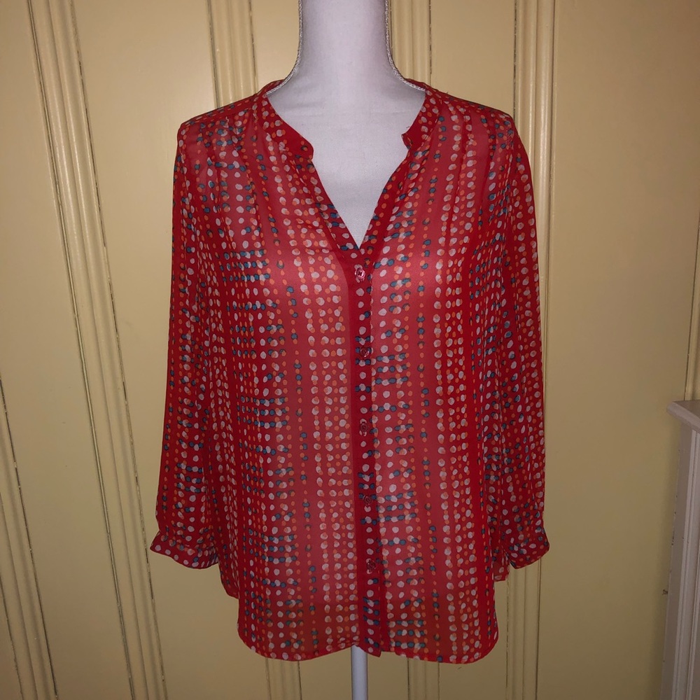 Old Navy Red Button Down